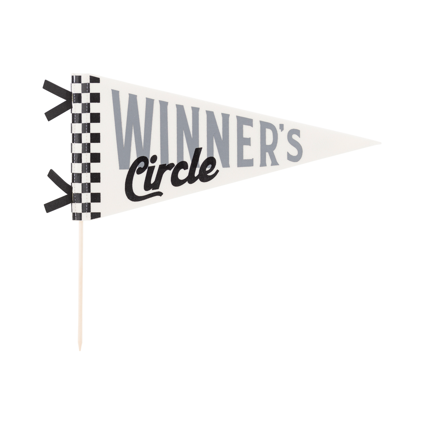 Race Car Winners Circle Felt Pennant