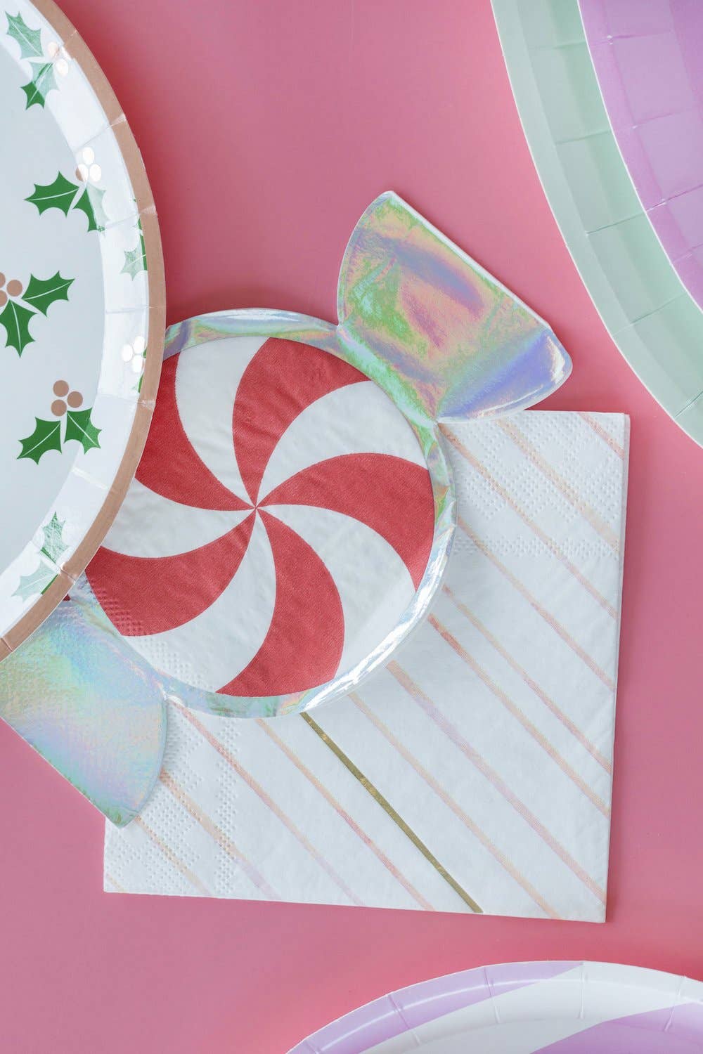Red Peppermint Guest Napkins