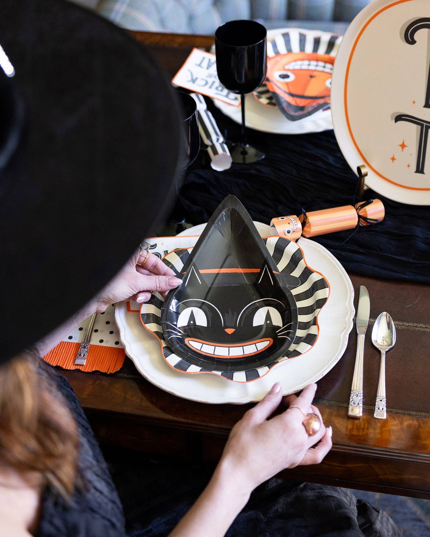 Halloween Character Shaped Plate Set