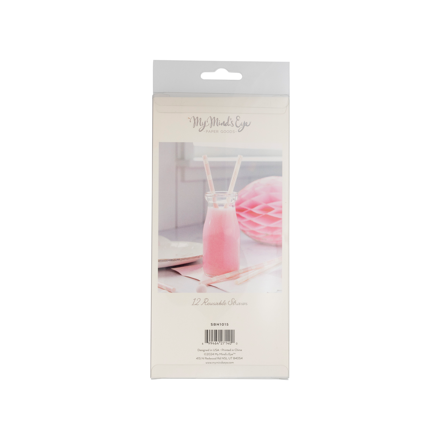 Bunnies & Stripes Reusable Straws