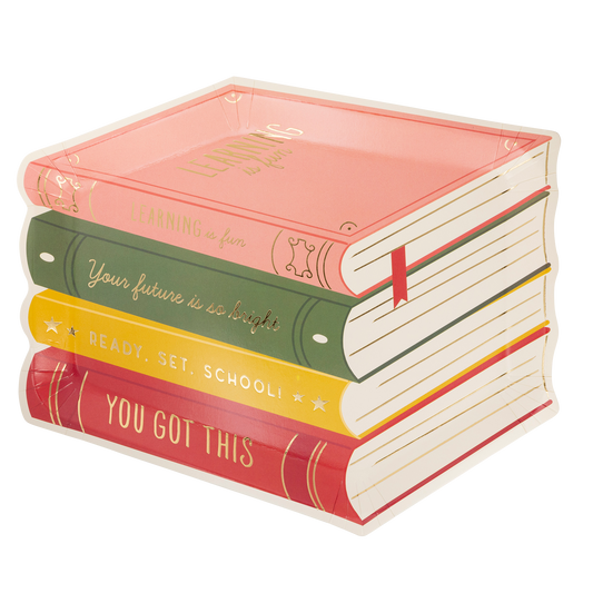 Stack of Books  Plate