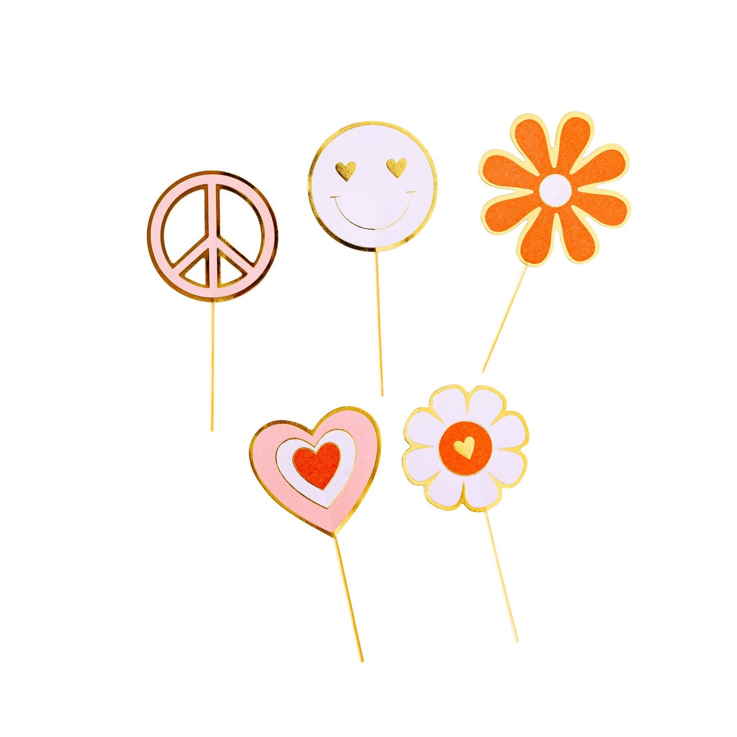 Love Baking Cups with Toppers