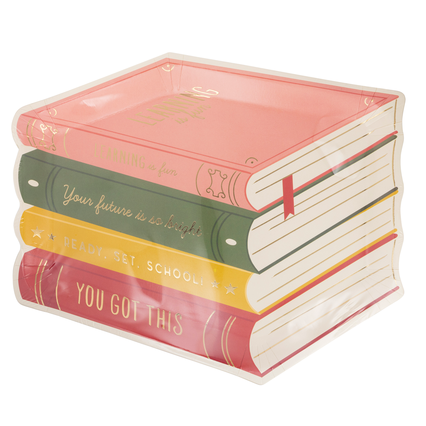 Stack of Books Plate