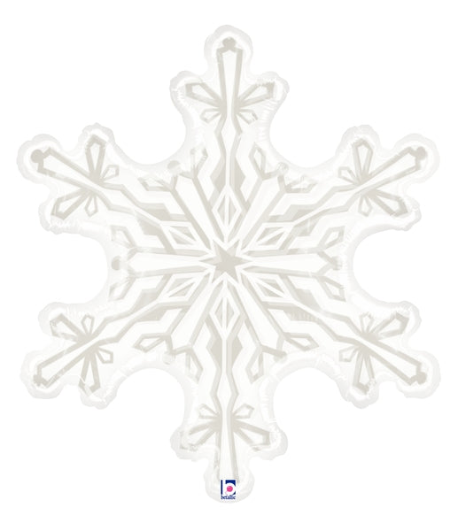 JUMBO Clear Snowflake Balloon