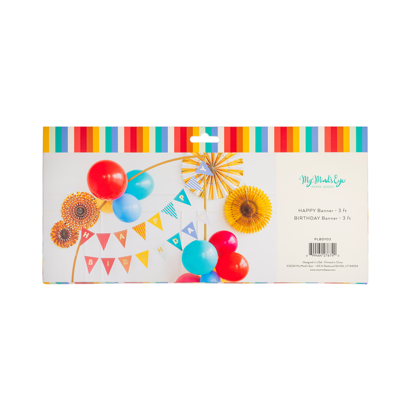 Colorful Happy Birthday Banner Set