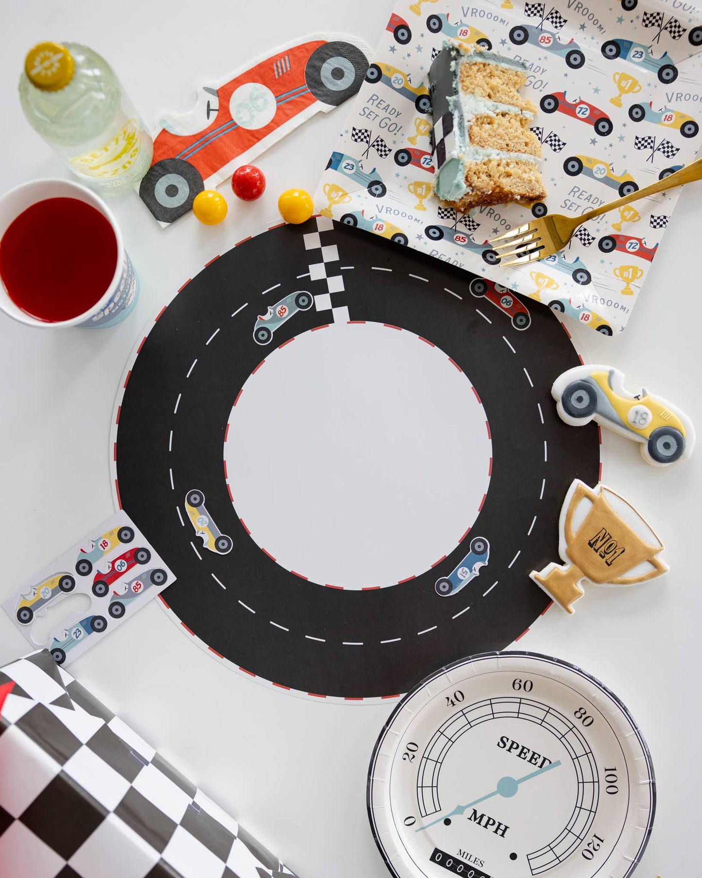 Race Car Track Placemat