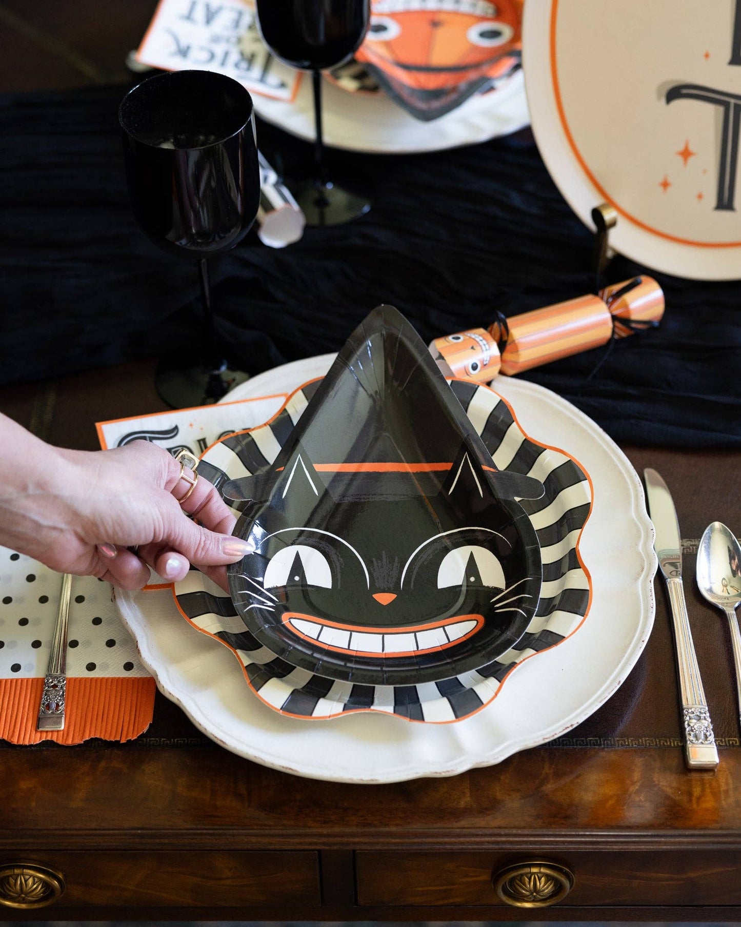 Halloween Character Shaped Plate Set