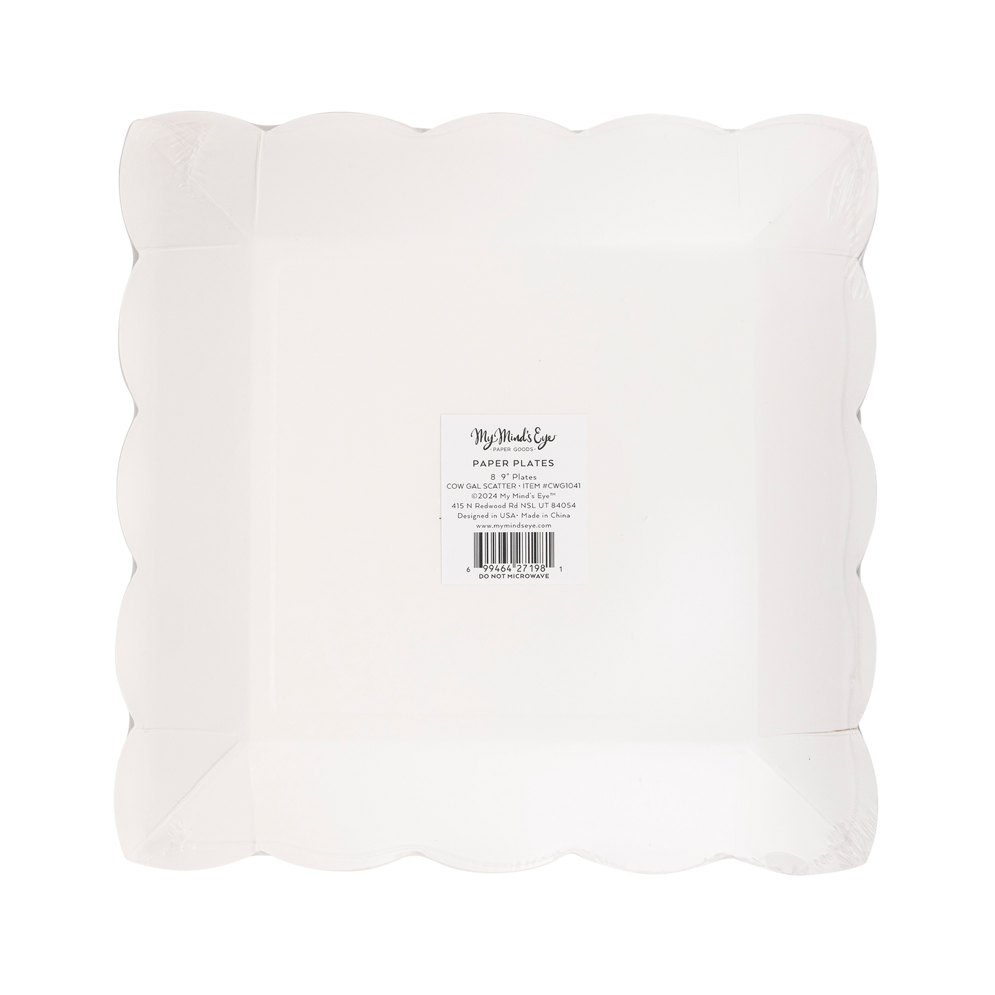 CowGal Paper Plate