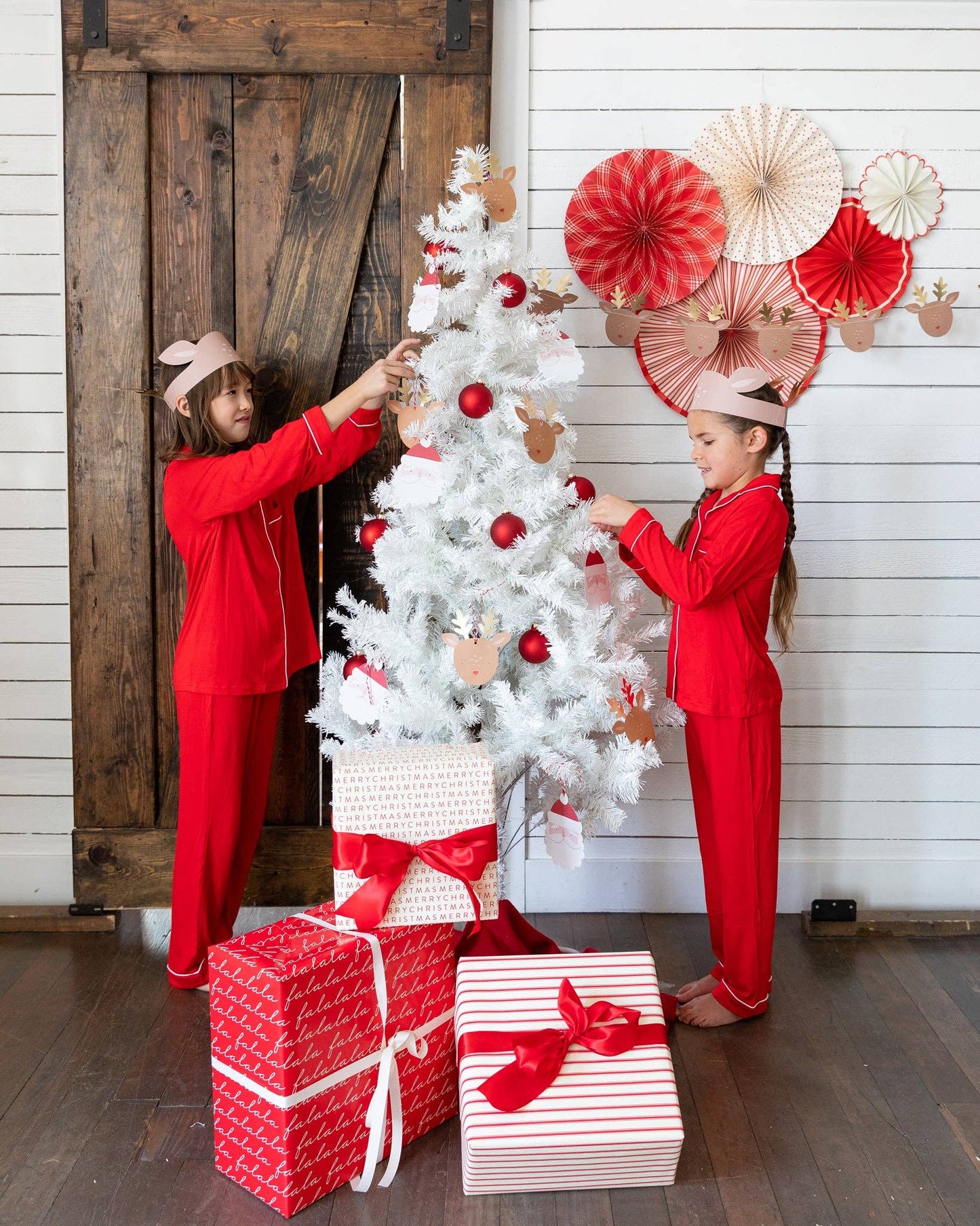 Dear Rudolph Reindeer Oversized Tags