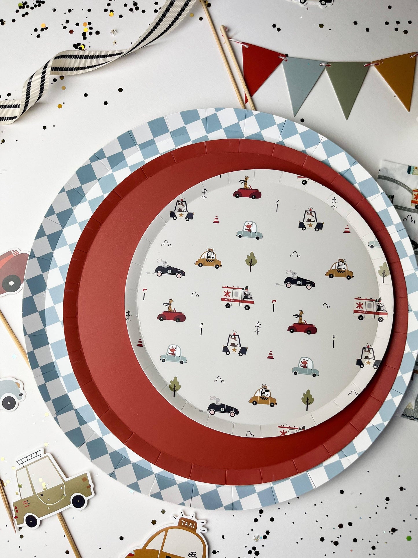 Check It! Dusty Blue Plates