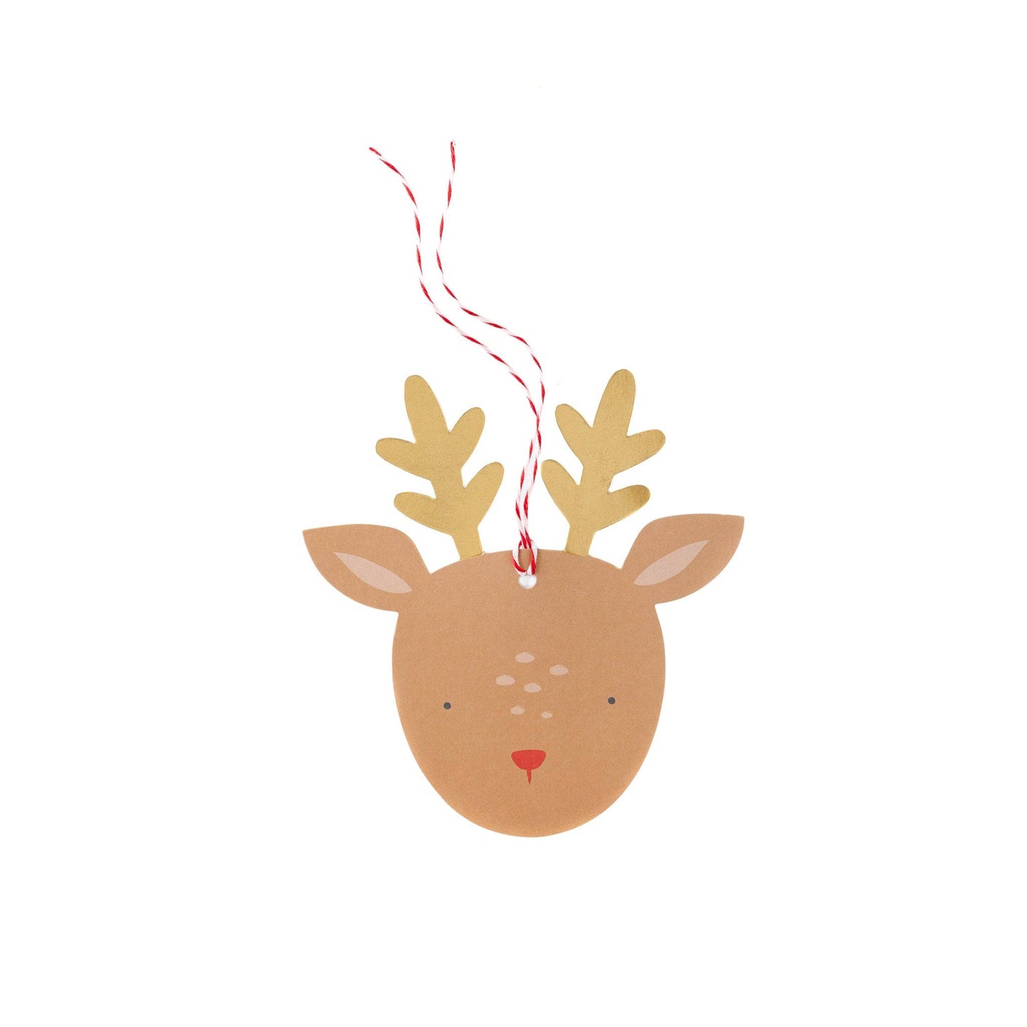 Dear Rudolph Reindeer Oversized Tags