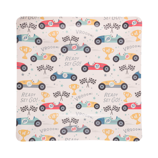 Race Car Pattern Plate