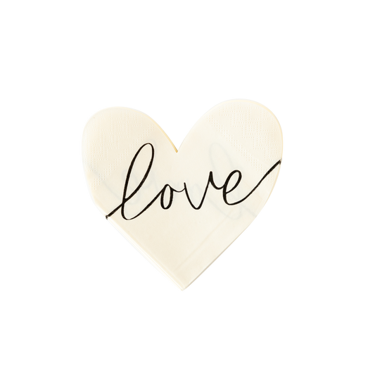 Love Heart Shaped Napkin