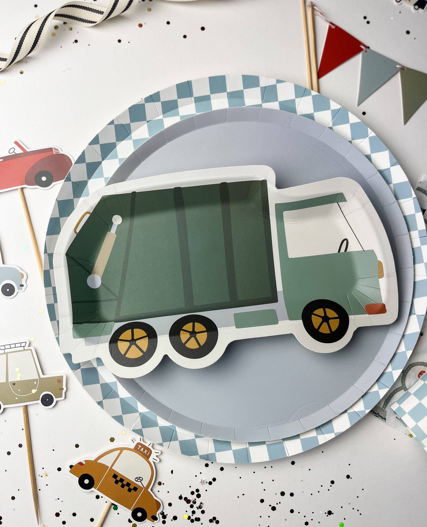 Check It! Dusty Blue Plates