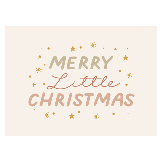 Merry Little Christmas Banner - Kids Christmas Decor