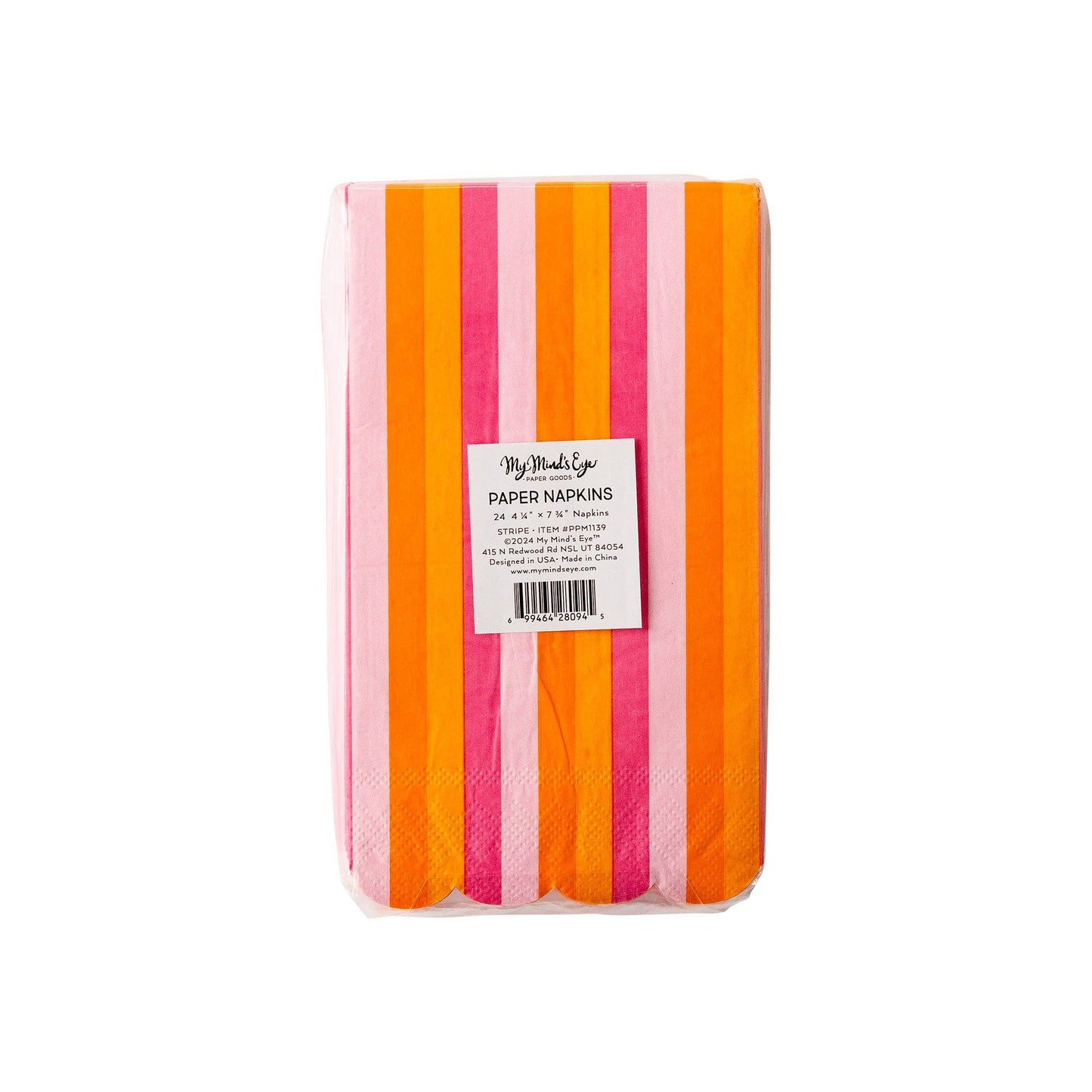Orange Scallop Dinner Napkin
