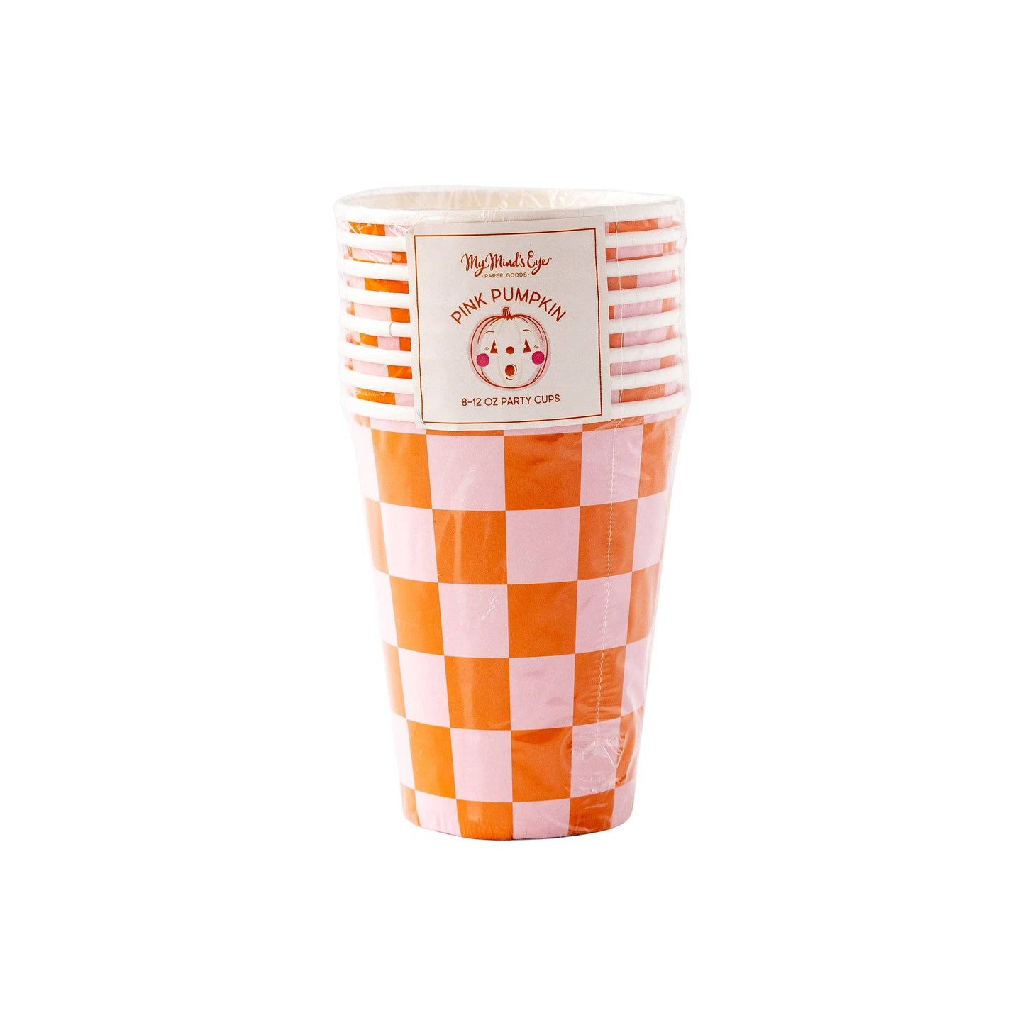 Orange Checkered Cup
