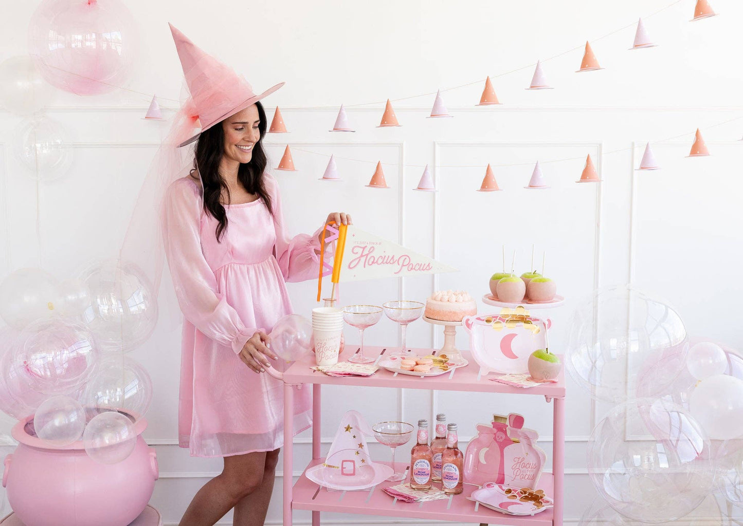 Pink Cauldron Shaped Plate