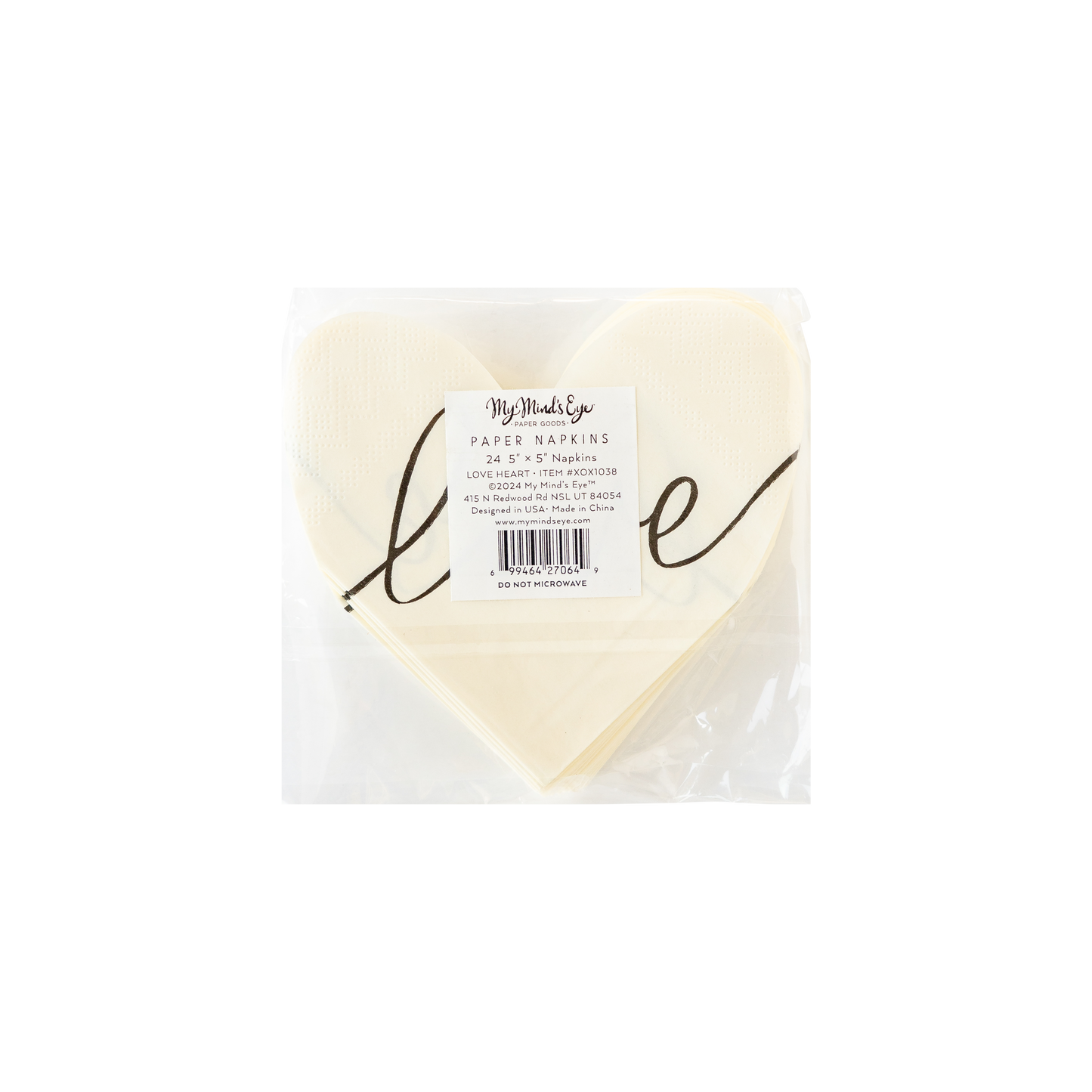 Love Heart Shaped Napkin