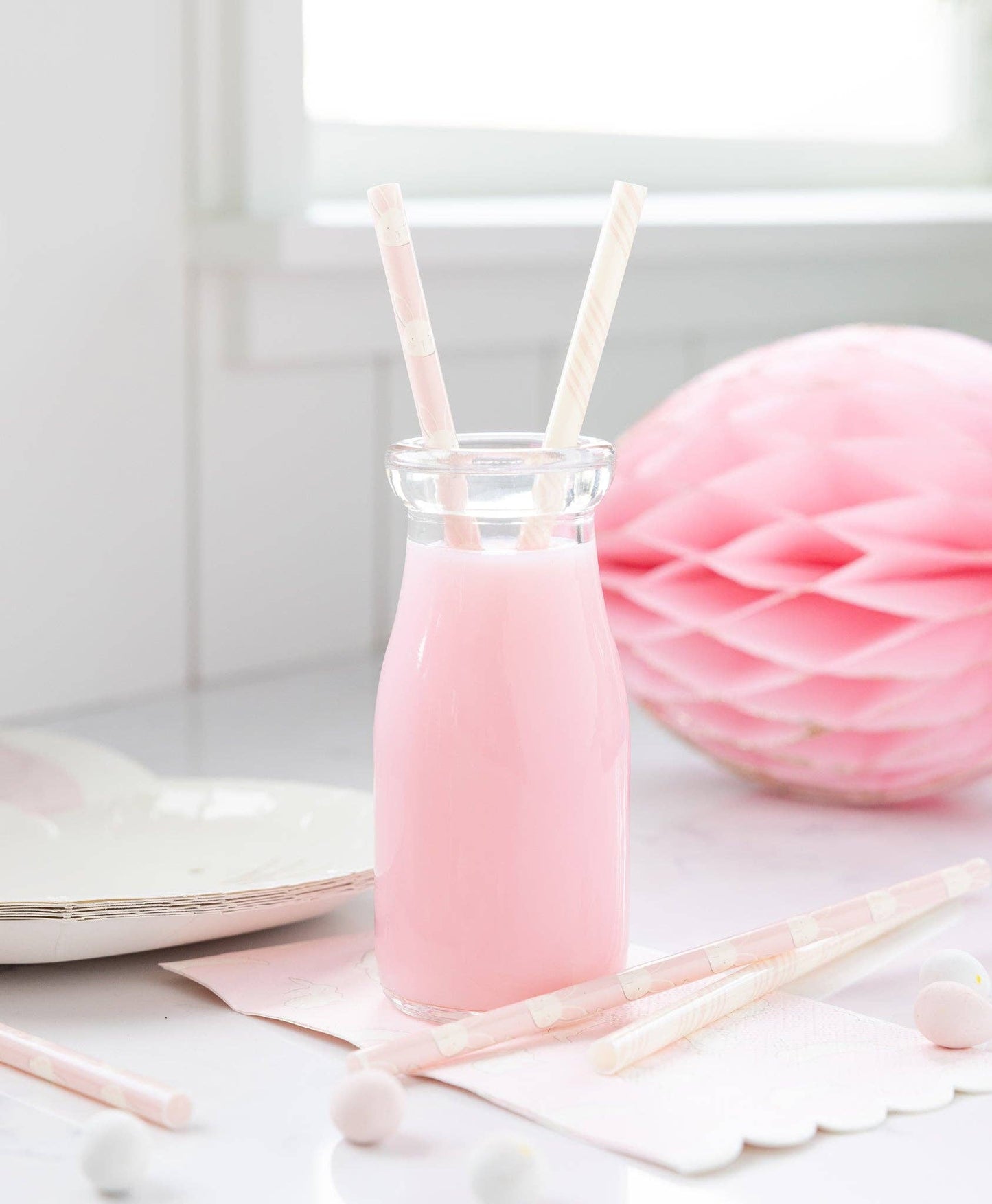 Bunnies & Stripes Reusable Straws