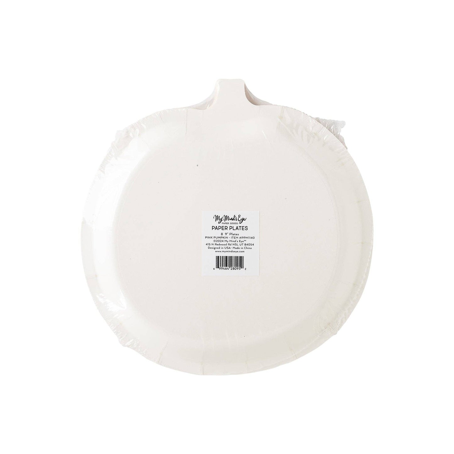 Pink Jack-o’-lantern Plate