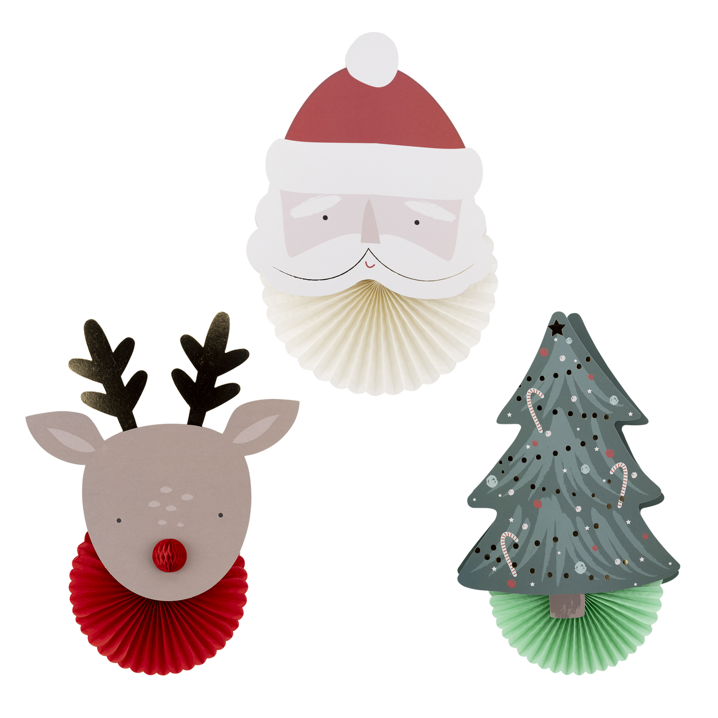 Christmas Fan Wall Decor Set