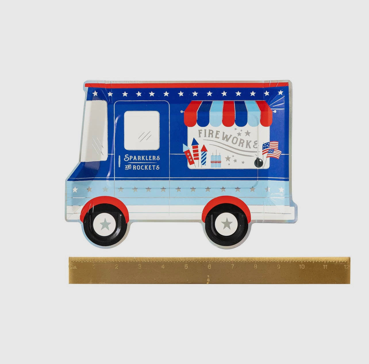 Firework Truck Shaped Plate