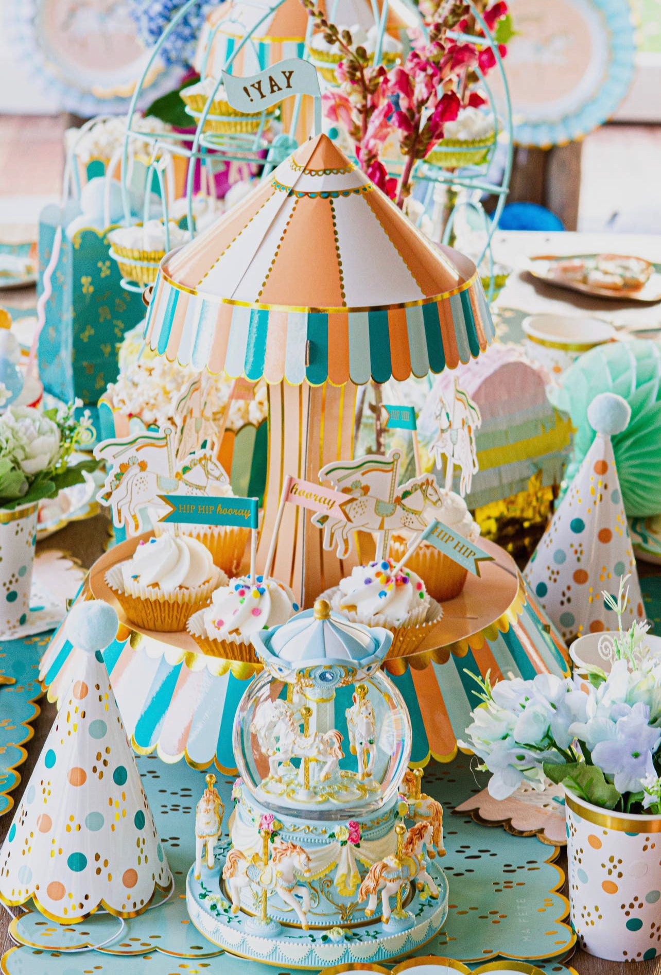 Fun Fair Carousel Cupcake Stand