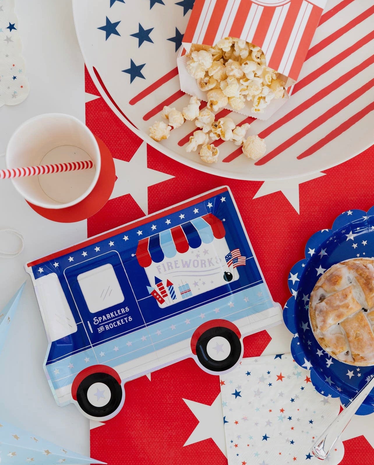 Firework Truck Shaped Plate