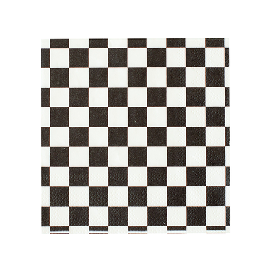 Check It! Black Large Napkins