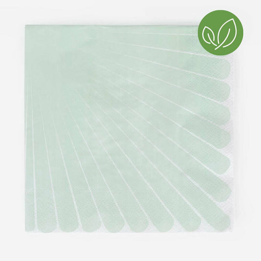 Aqua Shell Napkins