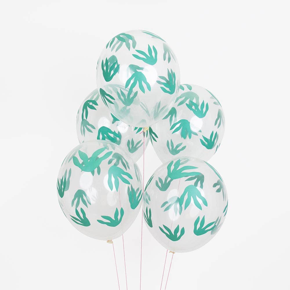 Dino Footprint Printed Balloons
