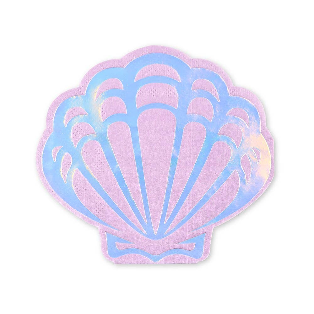 Mermaid Seashell Paper Party Napkins