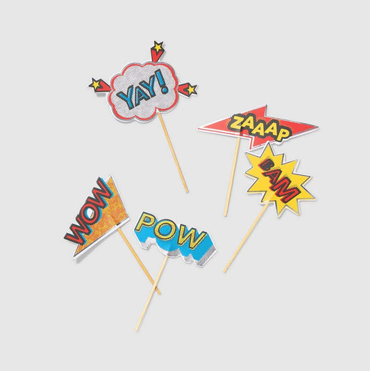 Superhero Mini Cupcake Toppers