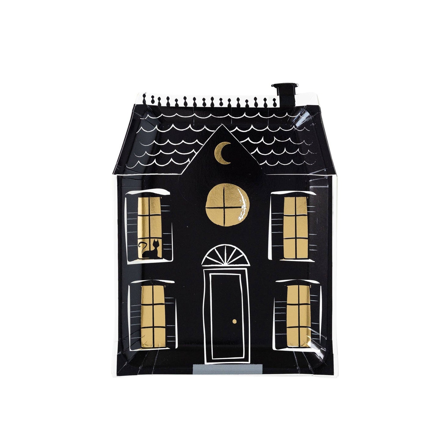 Haunted House Paper Plate