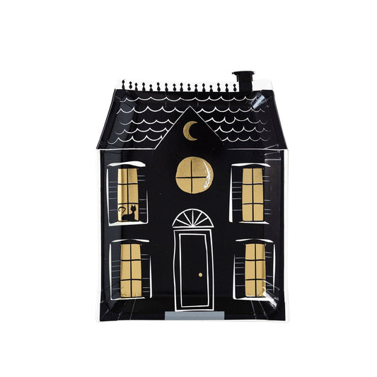 Haunted House Paper Plate