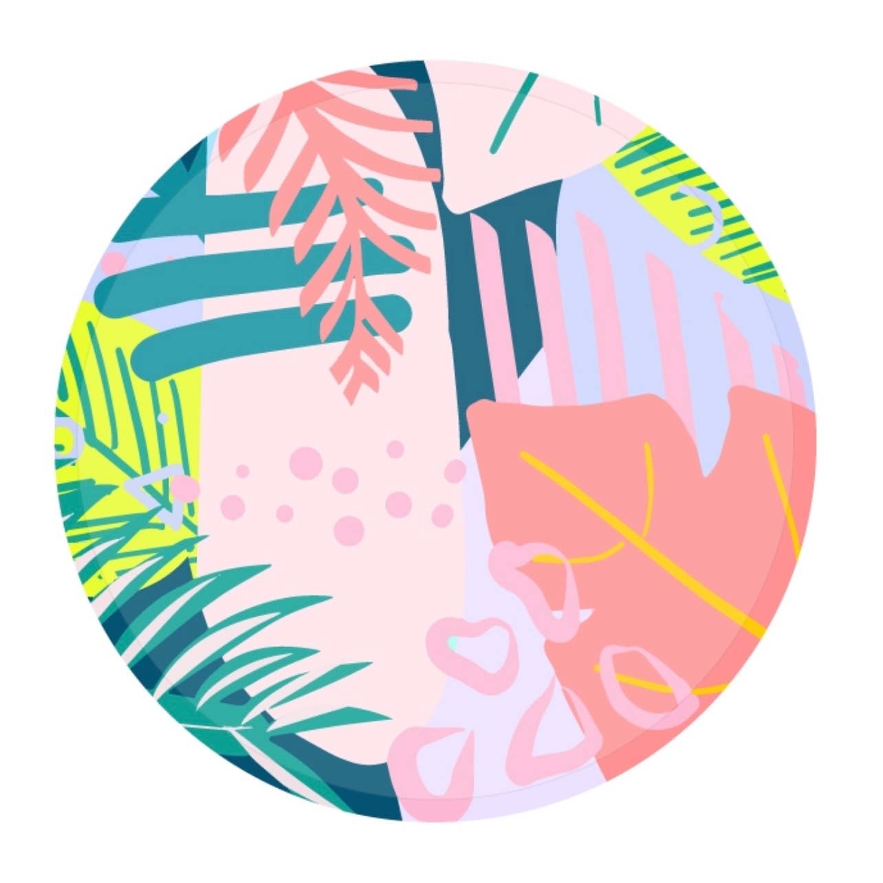 80’s Tropical Disposable Plates