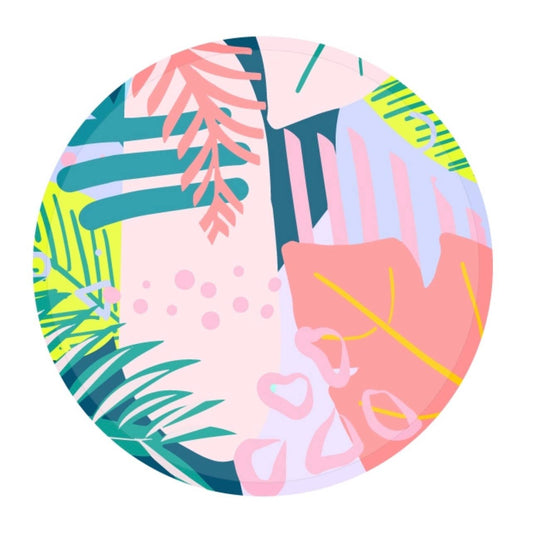 80’s Tropical Disposable Plates
