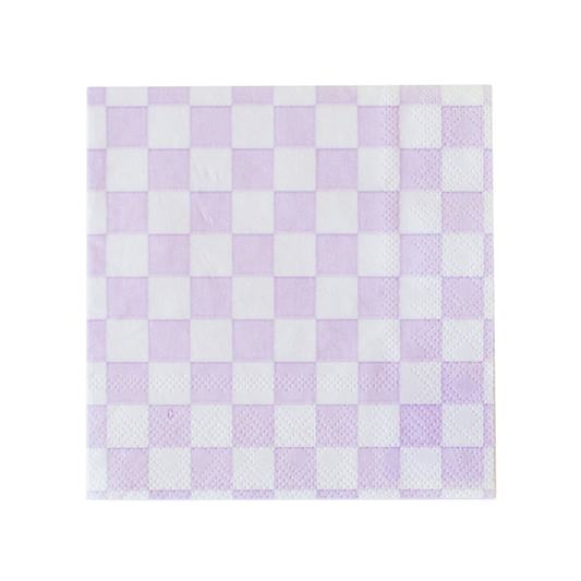 Check It! Purple Napkins