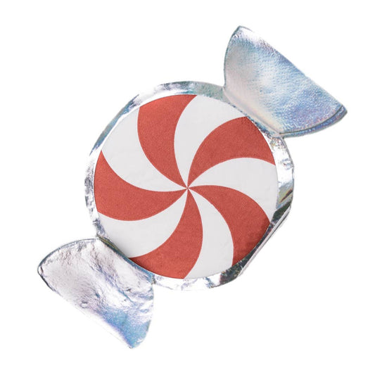 Red Peppermint Guest Napkins
