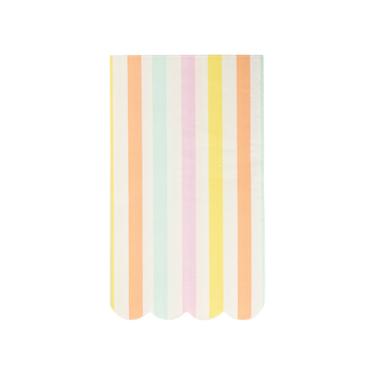 Spring Stripe Scallop Napkin
