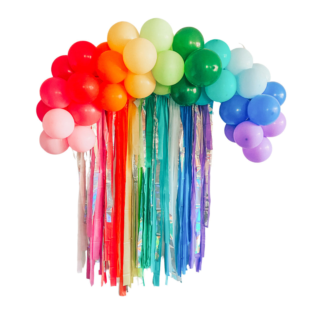 Rainbow Garland Backdrop