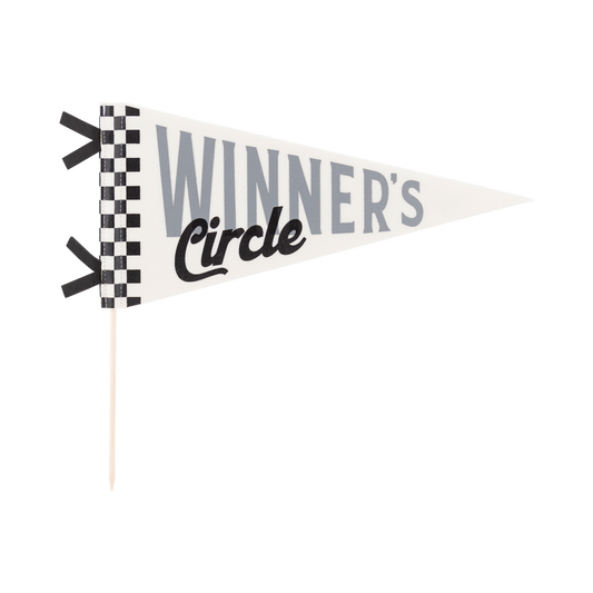 Race Car Winners Circle Felt Pennant