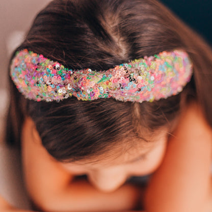 Sequin Confetti Kids Knot Headband