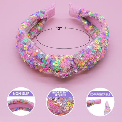 Sequin Confetti Kids Knot Headband