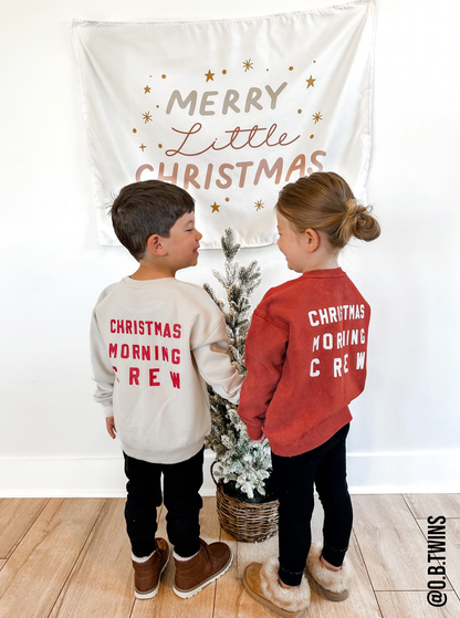 Merry Little Christmas Banner - Kids Christmas Decor