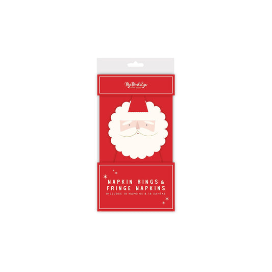 Believe Santa Napkin Ring and Napkin Set