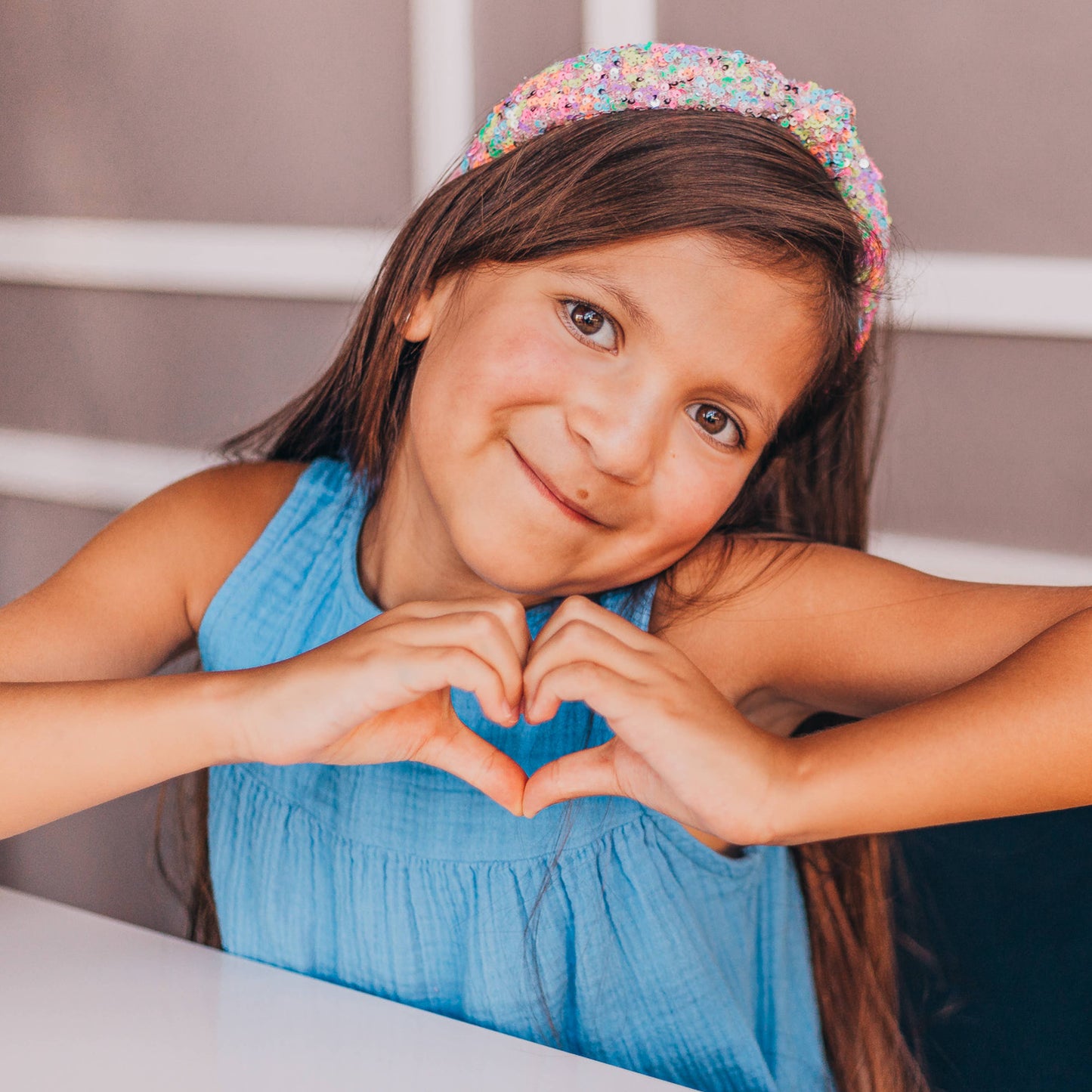 Sequin Confetti Kids Knot Headband