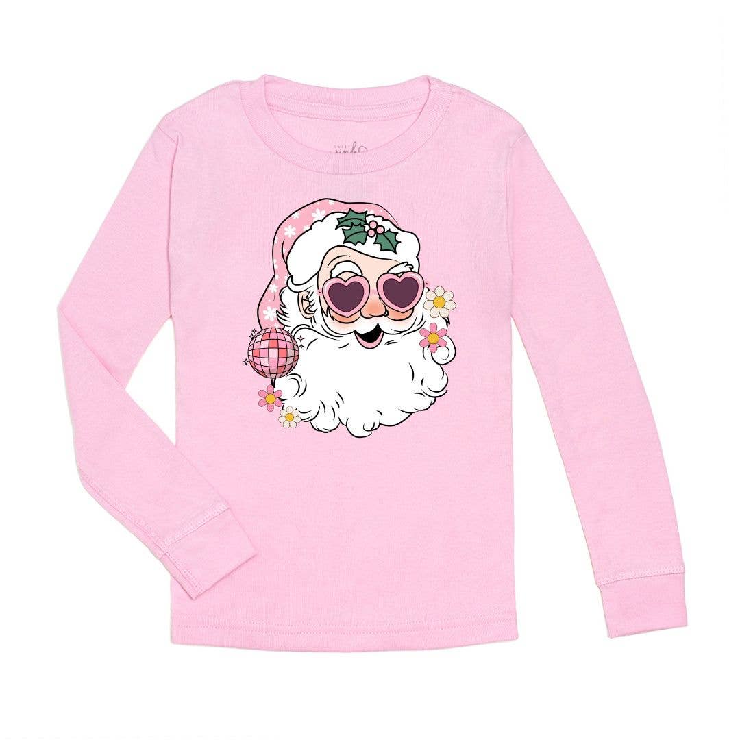 Disco Santa Christmas Long Sleeve Shirt