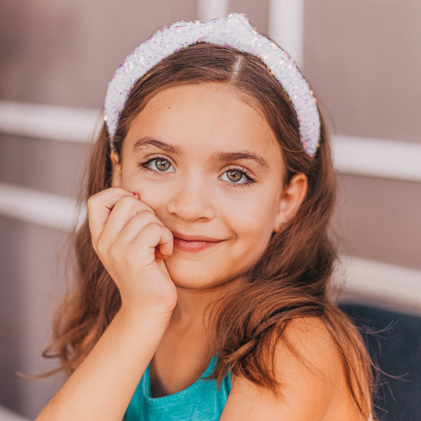 Sequin Confetti Kids Knot Headband